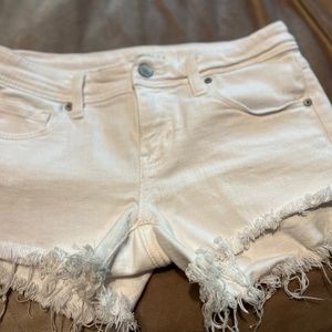 Eunina white jean shorts with stretch